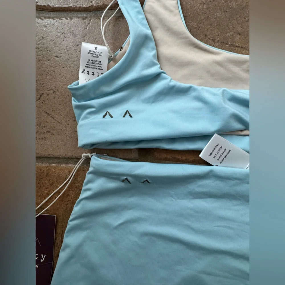 Nwt Kitty And Vibe Reversible Scoop Top And High Waisted Bottoms Bikini — image 8 of 8